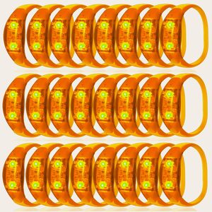 Bracelets LED lumineux personnalisables avec logo, activés par le son, clignotants, à piles, portables, pour fêtes, Noël, Halloween - Product Image 1