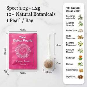 Perlas Detox Yoni de Hierbas Naturales Multi-Ingredientes con <span class=keywords><strong>Taxus</strong></span> y Sangre de Dragón para Apoyo Antiinflamatorio y Equilibrio del pH - Product Image 5