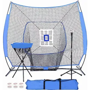 Uygulama Net + Deluxe Tee + topu Caddy + 3 eğitim topu/grev bölge paket + taşıma çantası | Beyzbol softbol yunuslama vuruş