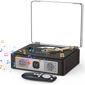 Reproductor de CD Retro Personalizado de Fábrica con Altavoces Estéreo Integrados, Transmisor y Receptor de Audio Inalámbrico para el Hogar - Product Image 4