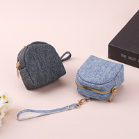 Mini porte-monnaie ouvert en tissu minimaliste, sac de rangement pour écouteurs, pendentif porte-clés pour couple, sac cadeau cowboy, unisexe, pour le commerce transfrontalier