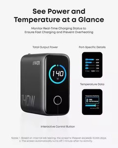Nuevo Cargador de Pared USB-C <span class=keywords><strong>Anker</strong></span> Zolo de 140 W, Cargador para Portátil, 4 Puertos, Carga Rápida Multidispositivo, Adaptador de Corriente GaN Avanzado para Macbook - Product Image 2