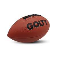 Ballon de football américain GOLTY FM-1012 cousu à la machine pour clubs et écoles, revêtement en PVC, usage d'entraînement, vente en gros, personnalisable