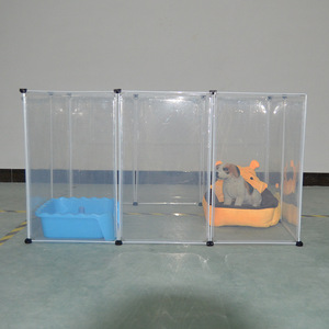<span class=keywords><strong>Chat</strong></span> petit chien clôture pliante d'intérieur pour animaux de compagnie en plastique pour animaux de compagnie - Product Image 5