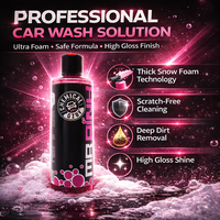 Savon de lavage auto premium (473ml) - Shampoing auto à mousse épaisse, sans danger pour la cire et les revêtements céramiques, brillance sans traces