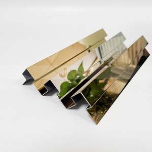 Profils décoratifs en métal LL272, forme en Q, couleur or, acier inoxydable, durable, étanche, bordure de carrelage, profil de carrelage en céramique, sol - Product Image 4