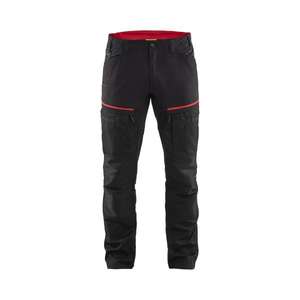 BLAKLADER - 145618459956C146 Service <b>trousers</b> with <b>stretch</b> <b>Black</b>/Red - EAN 7330509651414 WORK <b>TROUSERS</b> CARGO WORK <b>TROUSERS</b> - Product Image 1