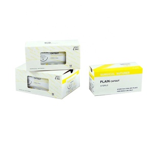 Sutures chirurgicales vétérinaires chromiques PGA 910 75 cm avec <span class=keywords><strong>aiguille</strong></span> stérile de 45 cm - Product Image 2