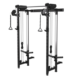 New Design Folding <strong>Wall</strong> Cable Rack Integrated Trainer Squat Rack <strong>Wall</strong> Mounted Power Rack With Dual <strong>Pully</strong> Gym Fitness Equipment - Product Image 5