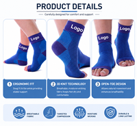 Cheville soutien orthèse chaussettes de Compression pour femmes et hommes 20-30 MmHg fasciite plantaire orteil marcheur Sport pour soutien de la voûte plantaire