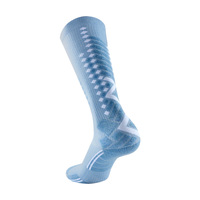 Chaussettes de ski hautes en laine mérinos en gros, logo personnalisé, faible MOQ, chaudes pour l'hiver, pour hommes, femmes et jeunes, en vrac