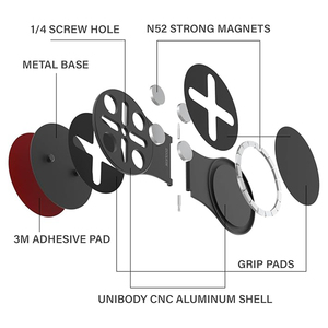 2025 Portable <span class=keywords><strong>double</strong></span> magnétique en aluminium Table pliante supports Flexible bureau-monté écran d'ordinateur portable rotatif réglable <span class=keywords><strong>support</strong></span> de téléphone - Product Image 5