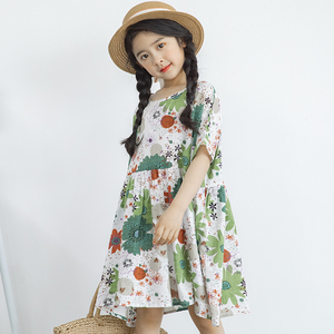 Nouvelles robes pour filles de qualité supérieure, dernières productions, motifs floraux, images d'enfants, Inde, achat direct auprès d'un fournisseur chinois - Product Image 3