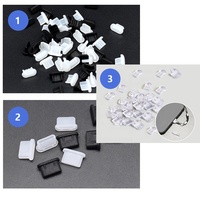 Couvercle Anti-poussière de port USB Type C femelle en caoutchouc/protecteurs USB en Silicone prise Anti-poussière de Port mâle/couvercle Anti-poussière USB pour ordinateur