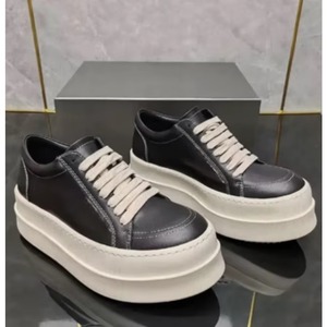 Chaussures de skate montantes de luxe haut de gamme pour hommes en daim et cuir véritable, confortables, respirantes, rehaussantes, collection printemps - Product Image 1
