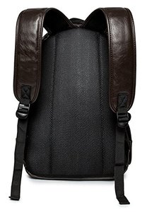 Sac à dos Leo Torresi élégant en cuir véritable de vache/buffle/chèvre, couleur chocolat, pour homme et femme - Product Image 3