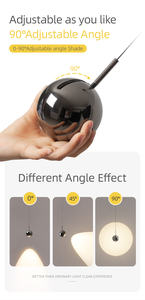 Aililan 2023 mới ăn uống vòng có thể điều chỉnh ống kính mặt dây đèn nhà bếp treo phụ kiện - Product Image 2