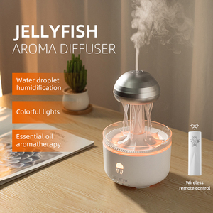 Humidificador de difusor de aceite esencial de aromaterapia de 320ML, humidificador de aire de llama volcánica, lámpara de noche, difusor de Aroma de llama volcánica - Product Image 1