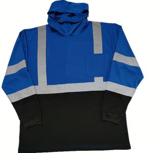 OEM/ODM ANSI Class Multi-Size Pocket <b>Construction</b> <b>Work</b> Customized Logo Reflective Safety Hoodie - Product Image 1