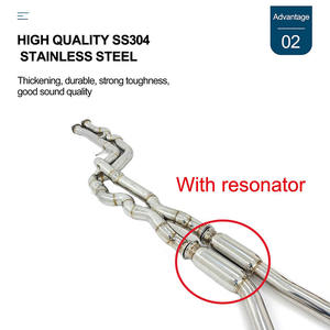 Catback d'évacuation de haute qualité pour BMW M3/M4 F80/F82 3.0T 2014-2024 moteur silencieux d'échappement en acier inoxydable - Product Image 2