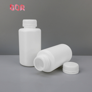 Bouteille en plastique HDPE blanche de qualité alimentaire 150 250 310cc pour capsules de vitamines et médicaments, avec bouchon à vis et épaule inclinée, personnalisable - Product Image 5