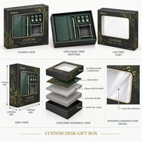 Boîte cadeau de Noël personnalisée avec logo, base et couvercle rigides, fenêtre transparente en PVC, impression CMYK et pelliculage brillant