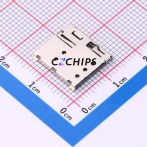 SIM304-TD7P SIM Card Connector SMD Connector Self-Return Type Nano SIM Card Card Holder With Card Detection - Product Image 1