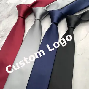 Gravata de seda luxuosa com logotipo PE pacote reciclado tecido personalizado tiras de negócios laços fabricante para homens gravatas de seda
