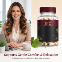 Capsules végétaliennes de Ginkgo Biloba pour la mémoire et la concentration, soutien naturel de la santé cérébrale des adultes, 60 capsules, fabricant en marque blanche, vente en gros