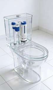 Inodoro Inteligente Acrílico Sanitario de Lujo Moderno con Función de Apertura Automática, Bidé Negro para Baño - Product Image 5