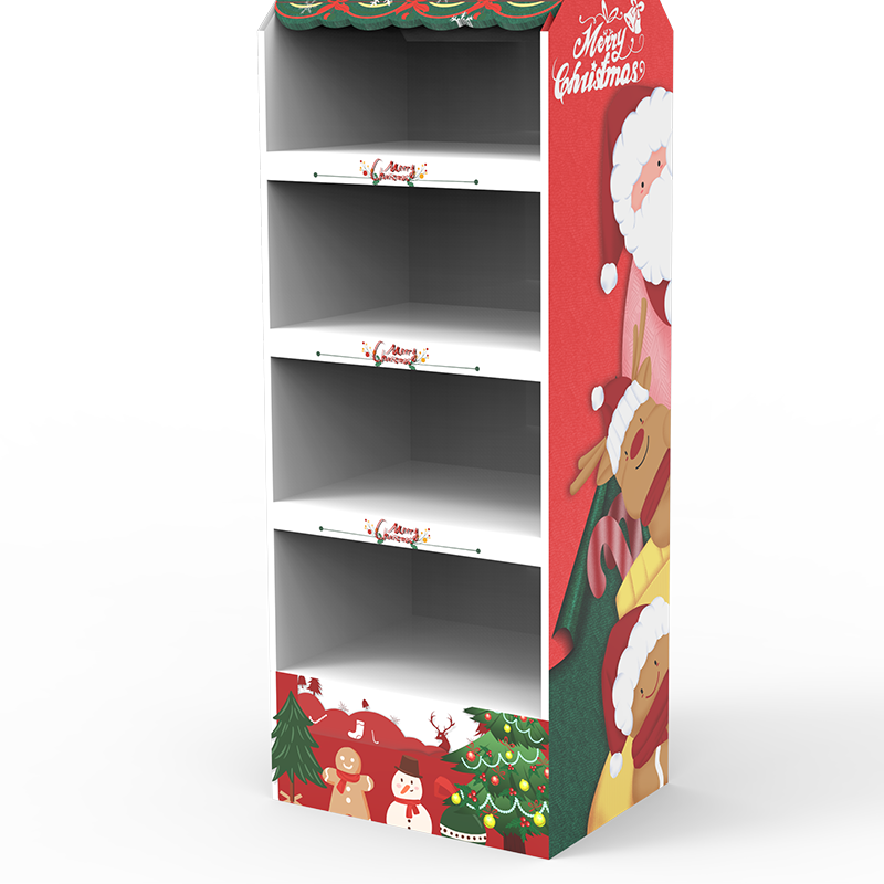 Apache Light-Duty Customizable Double-Sided PVC Display Rack for Christmas Food and Snacks Layer Board for Supermarkets — view 3