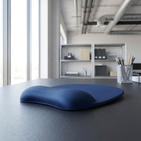 Tapis de souris ergonomique portable en caoutchouc avec repose-poignet, base antidérapante confortable, surface imperméable, accessoire pour ordinateur portable de bureau