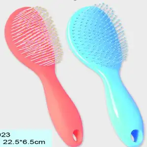 2019 新定制 3D 波浪卷曲身体浴淋浴塑料热卖专业多功能 detangler 头发梳子刷