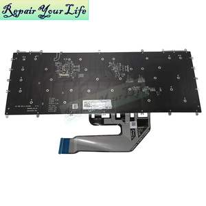 คีย์บอร์ดแล็ปท็อปแบ็คไลท์ภาษาอังกฤษ US สำหรับ <span class=keywords><strong>Dell</strong></span> Alienware X15 R1 R2 X15 05vhrx X17คีย์บอร์ด0051KH R1สีดำใหม่ - Product Image 5