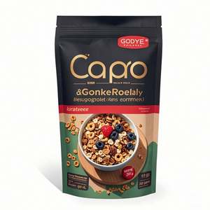 Pochette debout réutilisable personnalisée pour fruits secs, blé mylar, granola, sushi, ingrédients de gelée, sachet d'emballage pour chewing-gum - Product Image 2