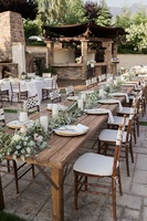 Meubles industriels en bois massif pour l'intérieur et l'extérieur, tables pliantes pour repas, hôtels, banquets, mariages, événements