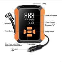 Gonfleur de pneus de voiture Pompe à usage intensif Gonfleur de pneus Pompe légère portable, sans fil pour voiture, moto et vélo