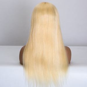 Perruques médicales blondes <span class=keywords><strong>Alessandra</strong></span>, cheveux humains vierges brésiliens, monofilament, dentelle frontale, perruques pour alopécie - Product Image 5