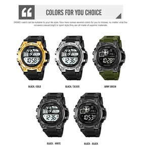 Montre de sport numérique SKMEI 2318 pour l'escalade, la course à pied et le fitness, avec options de couleurs, résistante à l'<span class=keywords><strong>eau</strong></span> 50 m - Product Image 5