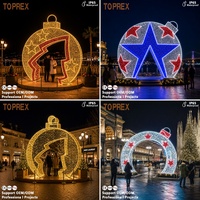 Arche lumineuse LED personnalisée ODM pour décorations commerciales, parcs à thème, festivals, marchés de Noël et points photo.