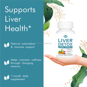 Formule à base de plantes pour la détoxification du foie OEM, 60 capsules, complément alimentaire, soutient la santé du foie, les enzymes digestives, le système immunitaire - Product Image 3