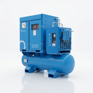 Compresor de Aire de Tornillo Rotativo Industrial Todo en Uno de 7.5KW 15KW 10HP 20HP, 8/12/16 bar, Refrigerado por Aire, para Corte por Láser de Fibra, 380v/50hz - Product Image 2