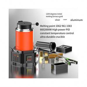 Fourneau de fusion électrique à induction pour l'or, l'argent et le cuivre, avec creuset en graphite, kit de four de fusion pour l'or - Product Image 4