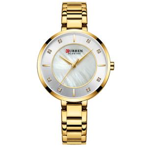 Reloj Clásico para Mujer Oem CURREN 9051, Reloj de Pulsera con Superficie de Concha, Resistente al Agua, Minimalista, Esfera Pequeña, Circular, Moderno - Product Image 6