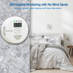 Seyahat karbon monoksit dedektörleri <span class=keywords><strong>UL</strong></span> 2034 CO alarmlı dedektör pil gücü ile ev mutfak için dijital ekran - Product Image 5