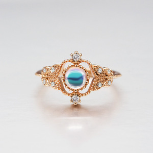 Eleganti Anelli per Coppie Ispirati alla Luce Lunare, Gioielli Minimalisti a Doppio Anello, Accessori Moda per Donne - Product Image 6