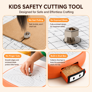 Cutter électrique sans lame pour enfants - Outil de bricolage, jouet éducatif Montessori, coupe précise jusqu'à 3 mm - Product Image 4