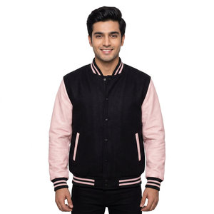 Cotton Formal Varsity <b>Jacket</b> for Adults & Youth Comfortable Fit Professional Quality Stand Collar Front Logo - Product Image 1