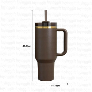 Số lượng lớn bán buôn UV mạ Vàng logo thermosed <span class=keywords><strong>cup</strong></span> 2.0 40oz đôi tường cách điện Tumbler với rơm - Product Image 4