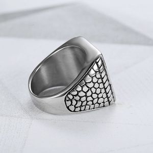 Anillo de Acero Inoxidable para Hombre con Diseño de la Bandera Confederada, Forma Geométrica, Patrón de Estrellas, Joyería de Regalo - Product Image 3